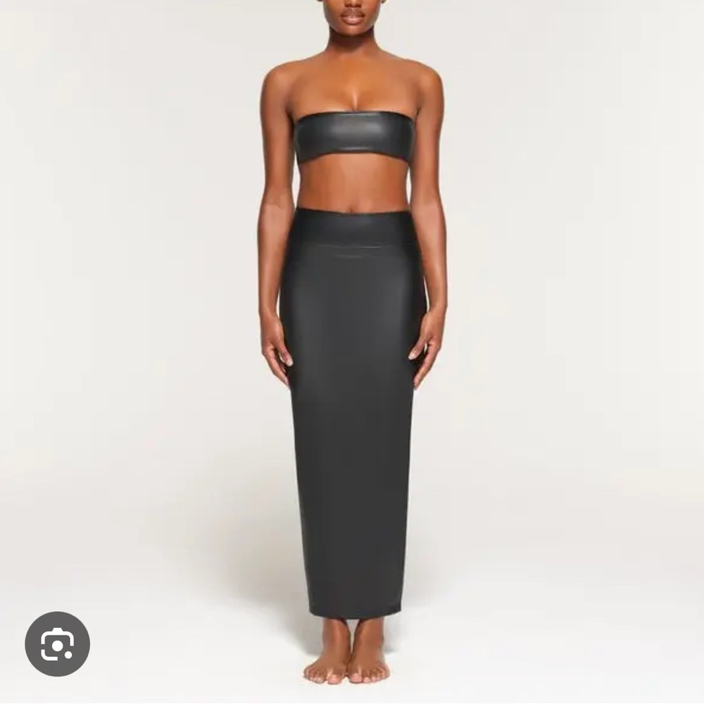 SKIMS Gray Maxi Pencil Skirt Set Night Out